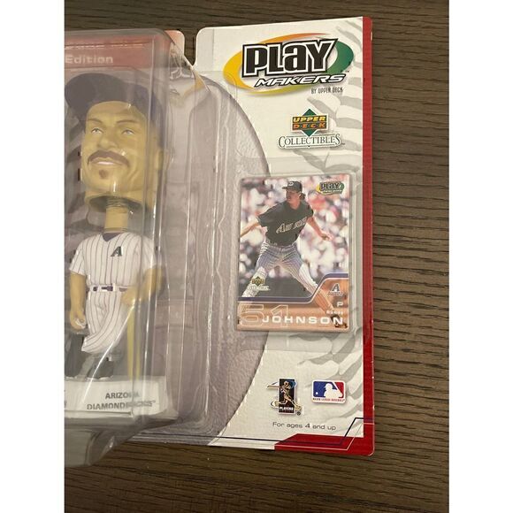 Play Makers 2002 Randy Johnson Arizona Diamondbacks Upper Deck Bobble Head - Picture 4 of 5
